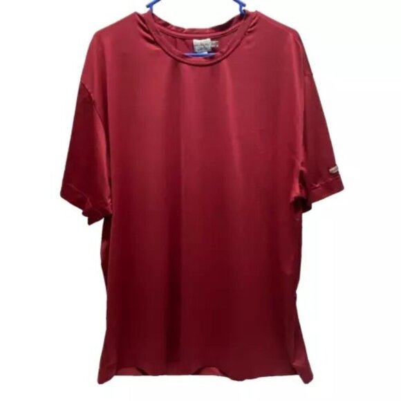 Calvin Klein Jeans Tee Men's XXL Deep Red CK Performance Active Wear T-Shirt - Picture 1 of 7